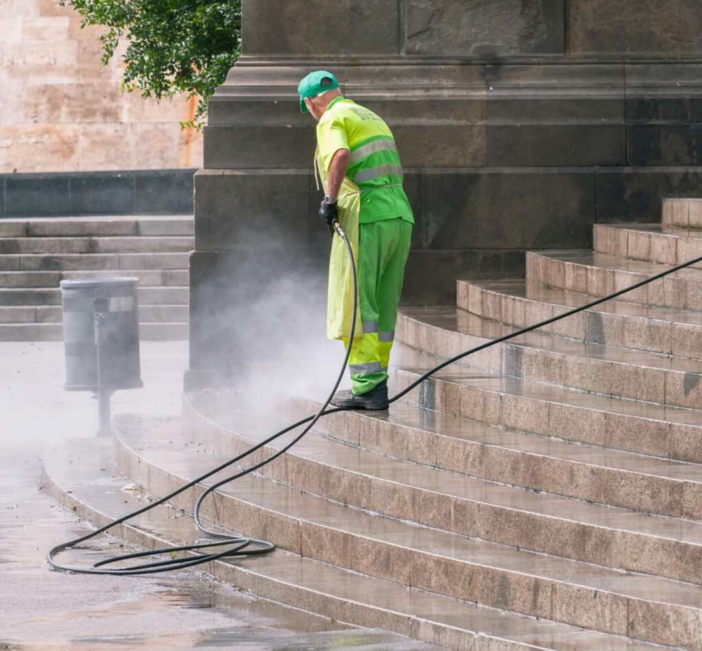 pressure-washing